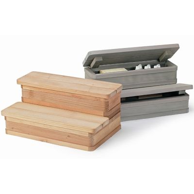 36" wide 2 tier Spa Storage Steps