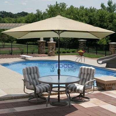 Adriatic Rectangular Autotilt Market Umbrella