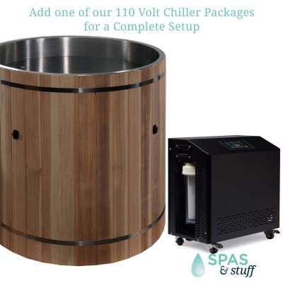 Cedar Cold Plunge Tub - 316 Ultra Stainless Liner