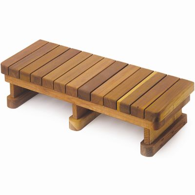 48" wide 1 tier Redwood Spa Step