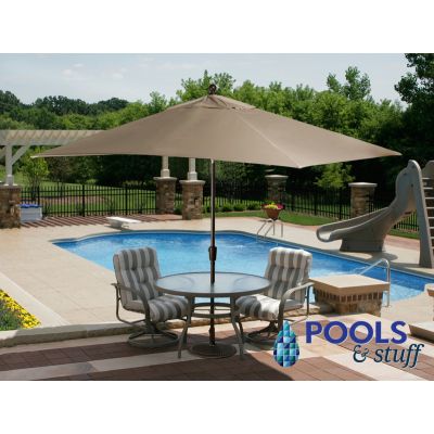 Caspian 8' x 10' Rectangular Market Umbrella