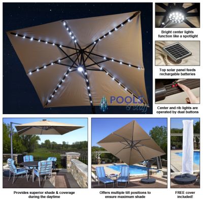 Santorini II Fiesta Cantilever Umbrella