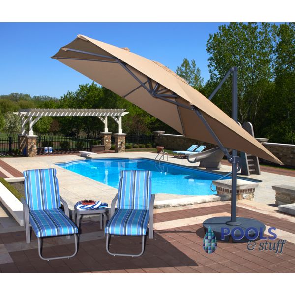 Santorini II Fiesta Cantilever Umbrella