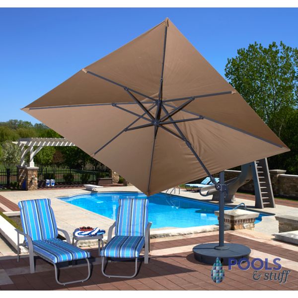 Santorini II Cantilever Umbrella with Valance