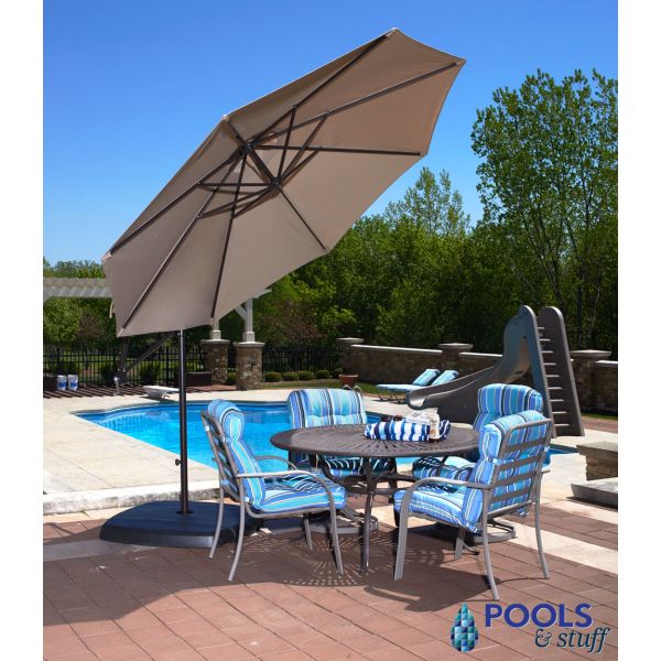 Santorini Cantilever Umbrella - Tilted