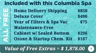 Columbia Spas Hot Tubs Free Items